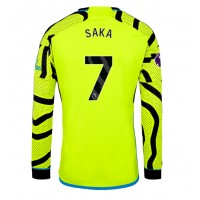Camiseta Arsenal Bukayo Saka #7 Segunda Equipación Replica 2023-24 mangas largas